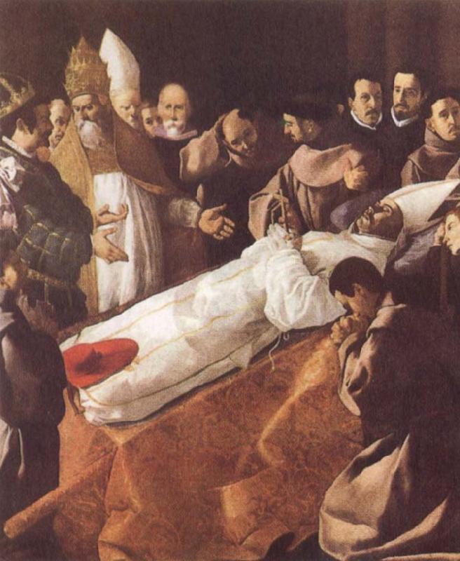 Francisco de Zurbaran The Lying-in-State of St Bonaventure Sweden oil painting art